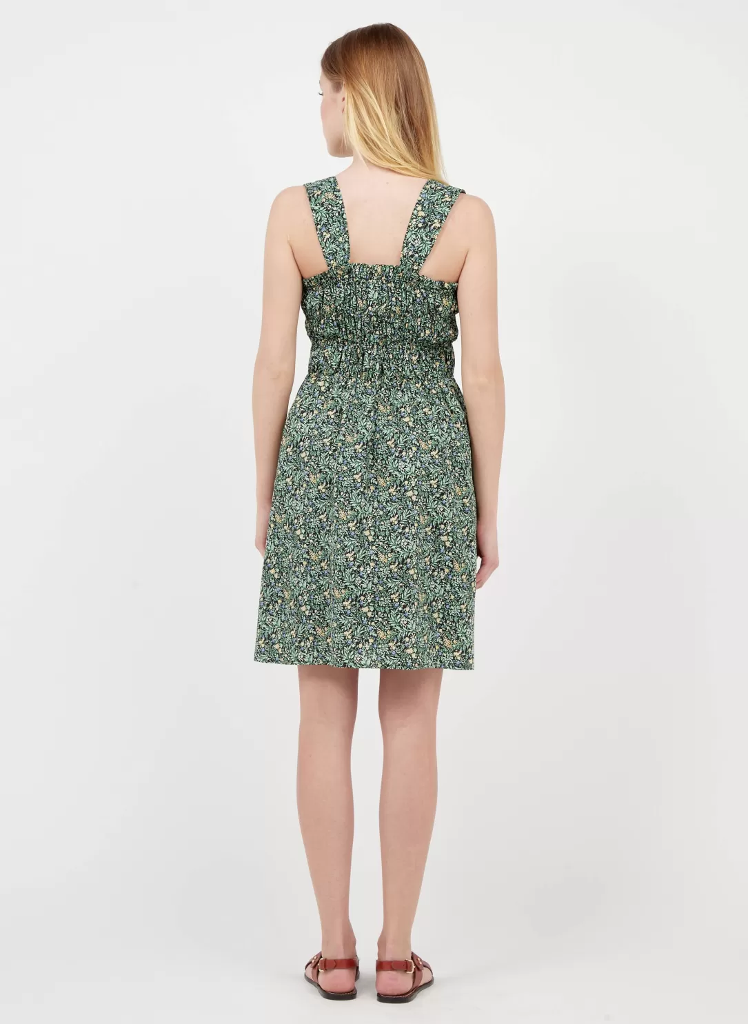 Women The Korner Black Short Floral Print Cotton Dress |
